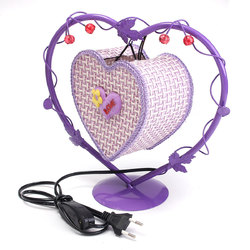 Vintage Artificial Light Love Heart Antique Table Lamp Gift Room Decor 5 Vintage Artificial Light Love Heart Antique Table Lamp Gift Room Decor - Image 5