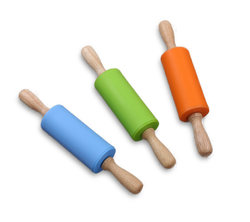 Non-Stick Silicone Rolling Pin Kitchen Pastry Dough Flour Bread Cooking Bakeware Tool 1