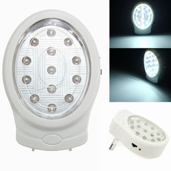 13 LED Rechargeable Wall Emergency Night Light Power Automatic Lamp Bulb 110-240V 1