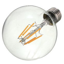 Dimmable G80 E27 6W COB Warm White 600Lumens Retro Vintage Light Lamp Bulb AC110V AC220V 6