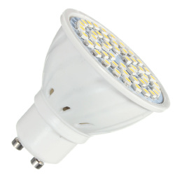 ZX E27 E14 GU10 MR16 LED 4W 48 SMD 3528 LED Pure White Warm White Spot Lightt Lamp Bulb AC110V AC220V 5