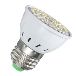 ZX E27 E14 GU10 MR16 LED 4W 48 SMD 3528 LED Pure White Warm White Spot Lightt Lamp Bulb AC110V AC220V 7