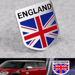 Aluminum England UK Flag Shield Emblem Badge Car Sticker Decal Decor Universal For Truck Auto 1