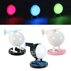 Rechargeable USB Touch Sensor Helicopter LED Night Light Colorful Timer Atmosphere Lamp 2