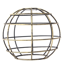 Iron Vintage Ceiling Light Fitting Lamp Bulb Sphere Shape Cage Bar Cafe Lampshade 7 Iron Vintage Ceiling Light Fitting Lamp Bulb Sphere Shape Cage Bar Cafe Lampshade - Image 7