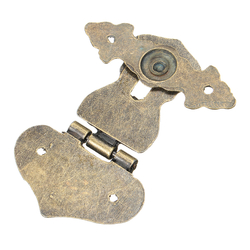 Retro Vintage Decorative Latch Hasp Pad Chest Lock for Wooden Jewelry Box 3 Retro Vintage Decorative Latch Hasp Pad Chest Lock for Wooden Jewelry Box - Image 3