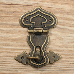 Retro Vintage Decorative Latch Hasp Pad Chest Lock for Wooden Jewelry Box 5 Retro Vintage Decorative Latch Hasp Pad Chest Lock for Wooden Jewelry Box - Image 5
