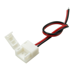 8mm/10mm Width One Terminal Connector with Wire Waterproof for Single Color LED Strips 1