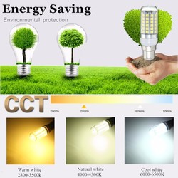 E27 E14 B22 G9 GU10 4.5W 48 SMD 5050 LED Pure White Warm White Natural White Cover Corn Bulb AC220V 5 E27 E14 B22 G9 GU10 4.5W 48 SMD 5050 LED Pure White Warm White Natural White Cover Corn Bulb AC220V - Image 5