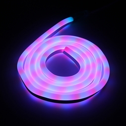 2M 2835 LED Flexible Neon Rope Strip Light Xmas Outdoor Waterproof 220V 3