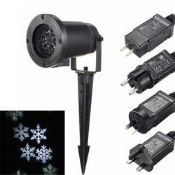 Waterproof Moving White Snowflake Laser Projector Stage Light Christmas Outdoor Landscape Lamp Christmas Decorations Clearance Christmas Lights