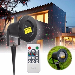 R&G LED Laser Projector Stage Light Remote Waterproof Outdoor Landscape Garden Yard Decor 2