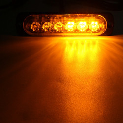 18W 6 LED Car Strobe Lights Bar 12V-24V Emergency Warning Flashing Lamp Amber/White/Amber+White 4 18W 6 LED Car Strobe Lights Bar 12V-24V Emergency Warning Flashing Lamp Amber/White/Amber+White - Image 4