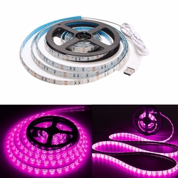 1M Waterproof USB SMD3528 TV Background Computer LED Strip Tape Flexible Light DC5V 2 1M Waterproof USB SMD3528 TV Background Computer LED Strip Tape Flexible Light DC5V - Image 2