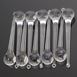 10pcs Clear Crystal Chandelier Light Lamp Parts Drops Prisms Pendants 80mm 3 10pcs Clear Crystal Chandelier Light Lamp Parts Drops Prisms Pendants 80mm - Image 3