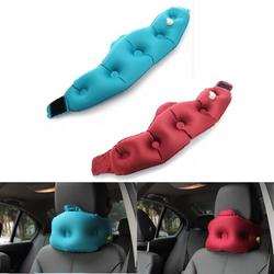 TPU Inflatable Car Pillow Neck Support Decompression Neck Collar For Travel Airport 2