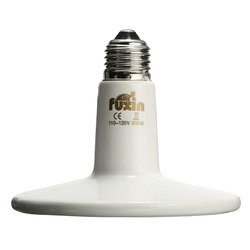 Diameter125MM White Infrared Ceramic Emitter Heat Light Lamp Bulb For Reptile Pets Brooder AC110V 3 Diameter125MM White Infrared Ceramic Emitter Heat Light Lamp Bulb For Reptile Pets Brooder AC110V - Image 3