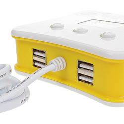 Car Cigarette Lighter Current Voltage Temperature Display 4 USB Ports Charger 5 Car Cigarette Lighter Current Voltage Temperature Display 4 USB Ports Charger - Image 5