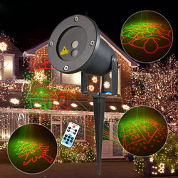 R&G Remote Christmas 8 Pattern Waterproof Laser Projector Stage Light Garden Lawn Landscape Lamp 2