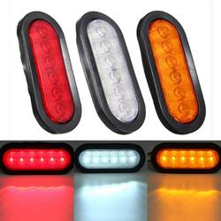 LED Stop Lights Side Marker Turn Signal Lamp Surface Mount Oval 17x8.2cm for Trailer Truck 1