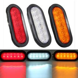 LED Stop Lights Side Marker Turn Signal Lamp Surface Mount Oval 17x8.2cm for Trailer Truck