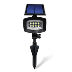 8 LED Pure White Solar Spot Lightt Outdooors Garden Lawn Landscape Path Lamp 6 8 LED Pure White Solar Spot Lightt Outdooors Garden Lawn Landscape Path Lamp - Image 6