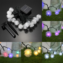 5M 20LED Dandelion Ball Solar Christmas Party Decor Outdoor Fairy String Light Lamp 4 5M 20LED Dandelion Ball Solar Christmas Party Decor Outdoor Fairy String Light Lamp - Image 4