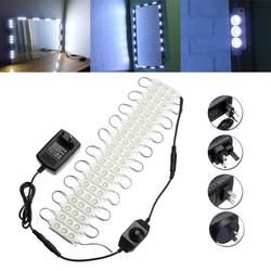 3M SMD5050 Waterproof White LED Module Strip Light Kit Mirror Signage Makeup Lamp + Adapter DC12V 2