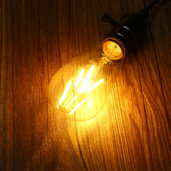 E27 ST64 4W Golden Cover Dimmable Edison Retro Vintage Filament COB LED Bulb Light Lamp AC110/220V 4 E27 ST64 4W Golden Cover Dimmable Edison Retro Vintage Filament COB LED Bulb Light Lamp AC110/220V - Image 4