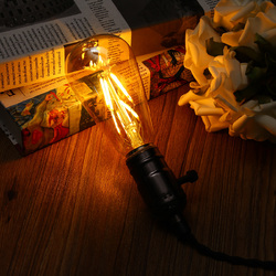 E27 ST64 4W Golden Cover Dimmable Edison Retro Vintage Filament COB LED Bulb Light Lamp AC110/220V 5 E27 ST64 4W Golden Cover Dimmable Edison Retro Vintage Filament COB LED Bulb Light Lamp AC110/220V - Image 5
