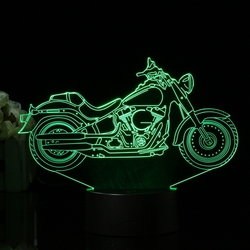 3D Illusion Motorcycle LED Desk Lamp 7 Color Change Touch Switch Night Light 3 3D Illusion Motorcycle LED Desk Lamp 7 Color Change Touch Switch Night Light - Image 3
