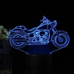 3D Illusion Motorcycle LED Desk Lamp 7 Color Change Touch Switch Night Light 7 3D Illusion Motorcycle LED Desk Lamp 7 Color Change Touch Switch Night Light - Image 7