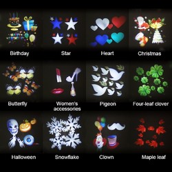 12Pattern Waterproof LED Moving Laser Projector Stage Light Christmas Halloween Lamp 3 12Pattern Waterproof LED Moving Laser Projector Stage Light Christmas Halloween Lamp - Image 3