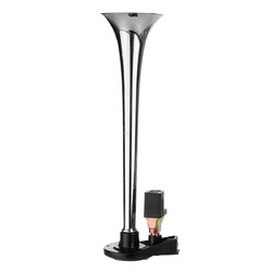 115?±10db Chrome Single Trumpet Air Horn Set Car Truck Train Boat 12V Super Loud