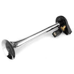 115?±10db Chrome Single Trumpet Air Horn Set Car Truck Train Boat 12V Super Loud 2 115?±10db Chrome Single Trumpet Air Horn Set Car Truck Train Boat 12V Super Loud - Image 2