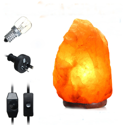 40 X 20CM Natural Himalayan Ionic Air Purifier Rock Crystal Salt Lamp Table Night Light 2
