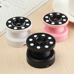 XJ-08 Clip-on 0.65X Wide Angle Fish Eyes Lens Selfie Fill light 8 LED Bulbs for Iphone Samsung 2