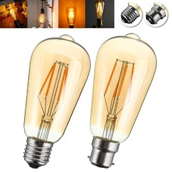 E27/B22 4W ST58 LED COB Incandescent Edison Light Lamp Bulb for Home Hotel Decor 1