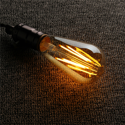 E27/B22 4W ST58 LED COB Incandescent Edison Light Lamp Bulb for Home Hotel Decor 4