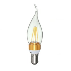 E27 E14 E12 B22 B15 4W Glod Pull Tail Incandescent Candle Light Bulb Non-Dimmable 110V 5