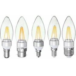 E27 E14 E12 B22 B15 4W 110V Silver Incandescent Candle Light Bulb Home Lighting Decoration 3 E27 E14 E12 B22 B15 4W 110V Silver Incandescent Candle Light Bulb Home Lighting Decoration - Image 3