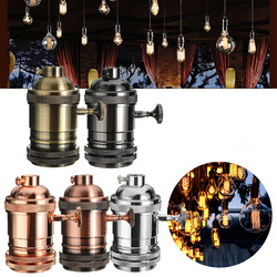 E26/E27 Retro Vintage Edison Industrial Light Bulb Lamp Holder Socket With Switch 2