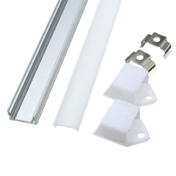 50CM XH-008 U-Style Aluminum Channel Holder For LED Strip Light Bar Under Cabinet Lamp Lighting 2