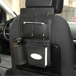 Car Seat Back Multi Pocket Micro Usb 8Pin Type-c Charging Cable Storage Bag 1