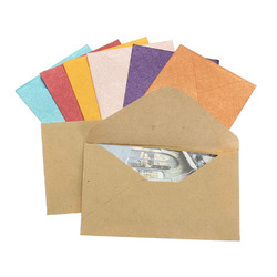 50Pcs Vintage Mini Colored Paper Envelopes for Package Gift Bank Card 1