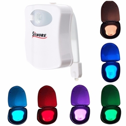SOLMORE Body Motion Sensor Activated 8 Colors LED Toilet Night Light Bathroom Lamp 2