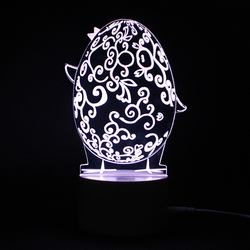 3D Illusion Easter Egg Rabbit LED Night Light USB Colorful Table Desk Lamp Holiday Decor DC5V 2 3D Illusion Easter Egg Rabbit LED Night Light USB Colorful Table Desk Lamp Holiday Decor DC5V - Image 2