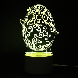 3D Illusion Easter Egg Rabbit LED Night Light USB Colorful Table Desk Lamp Holiday Decor DC5V 4 3D Illusion Easter Egg Rabbit LED Night Light USB Colorful Table Desk Lamp Holiday Decor DC5V - Image 4