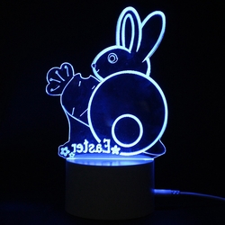 3D Illusion Easter Egg Rabbit LED Night Light USB Colorful Table Desk Lamp Holiday Decor DC5V 5 3D Illusion Easter Egg Rabbit LED Night Light USB Colorful Table Desk Lamp Holiday Decor DC5V - Image 5