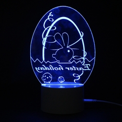 3D Illusion Easter Egg Rabbit LED Night Light USB Colorful Table Desk Lamp Holiday Decor DC5V 7 3D Illusion Easter Egg Rabbit LED Night Light USB Colorful Table Desk Lamp Holiday Decor DC5V - Image 7
